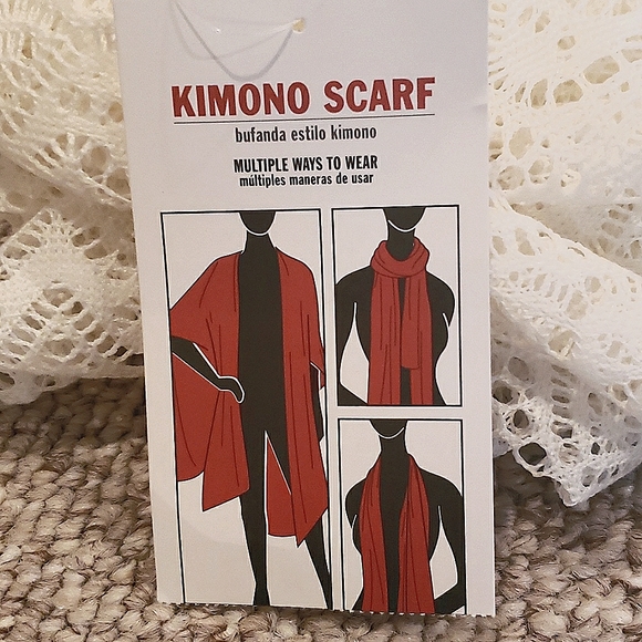 Lace Kimono wrap scarf - Picture 5 of 5